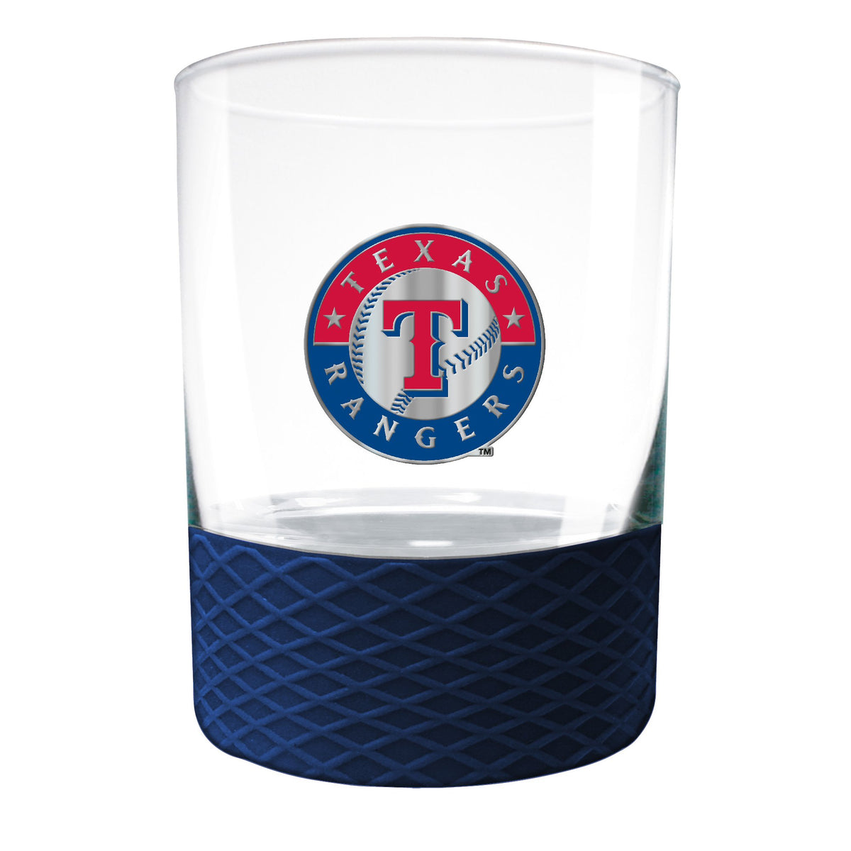 Texas Rangers 14 oz. COMMISSIONER Rocks Glass – Great American