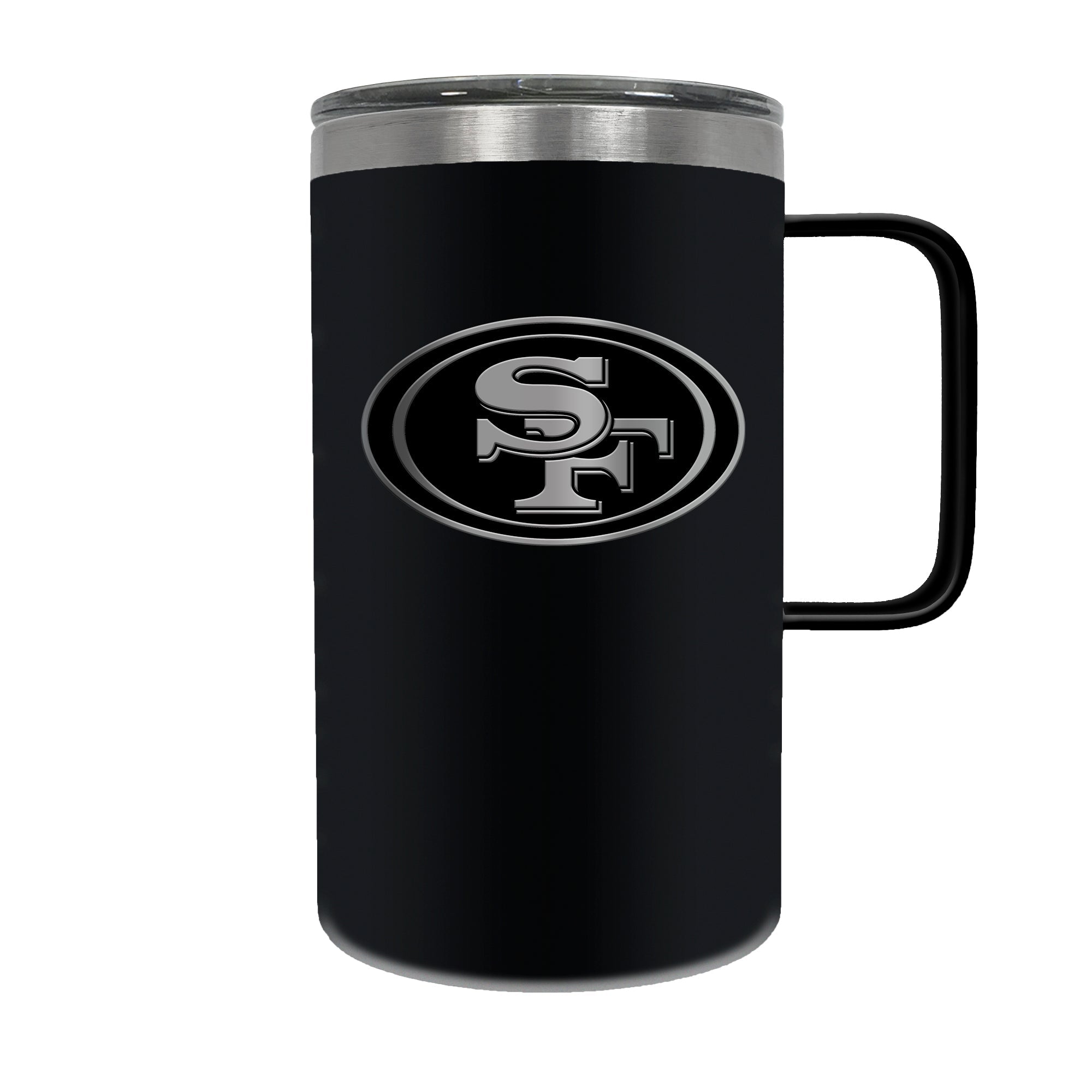 San Francisco 49ers 18 oz. Stealth HUSTLE Travel Mug