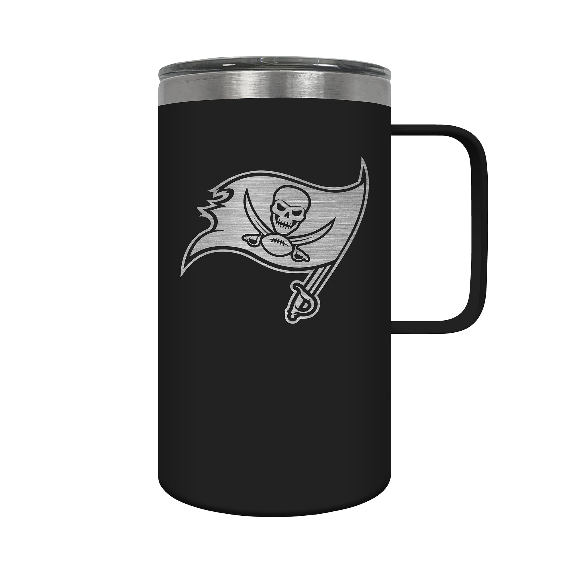 18 oz nfl coffee mug Tampa Bay Buccaneers 18 oz. HUSTLE Travel Mug