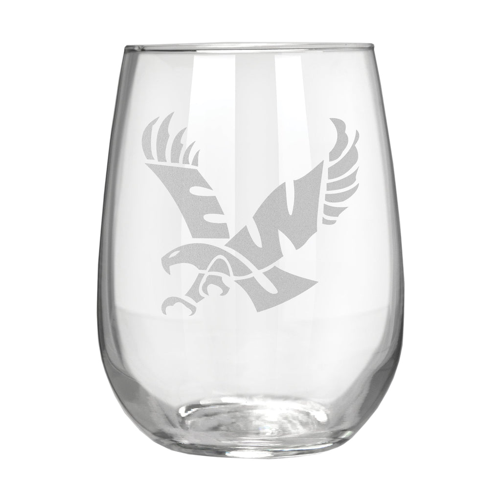 Eastern Washington Eagles 17 oz. Stemless Wine Glass – Great American