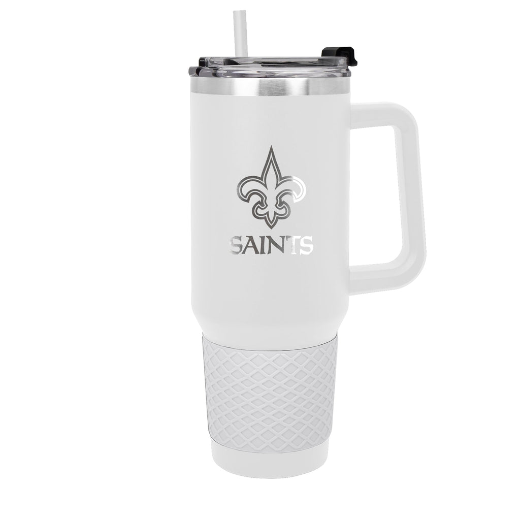 New Orleans Saints 24 oz. Draft Tumbler Travel Mug Cup Silver